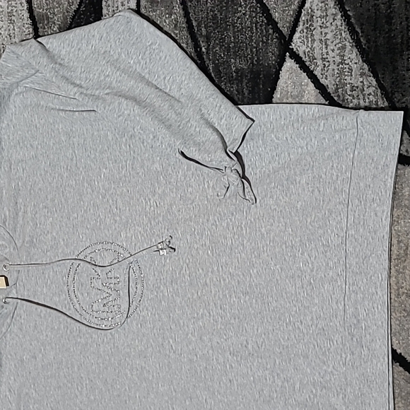 Michael Michael Kors Silver Studded Tie Cuffs Long-sleeve Shirt - Picture 10 of 14